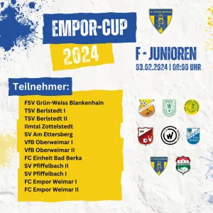 Vorstellung Turniere Empor-Cup 2024 - F-Junioren