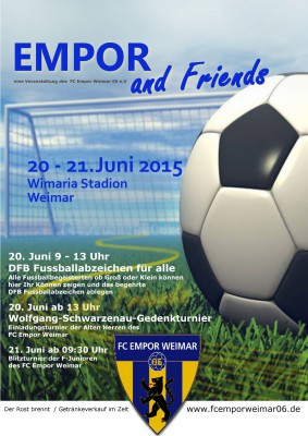 Kommt alle zu Empor & Friends am 20.06 - 21.06
