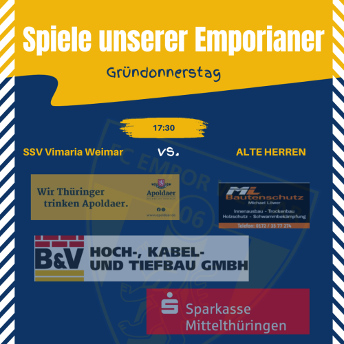 Nur die Alten Herren im "Derby" aktiv...