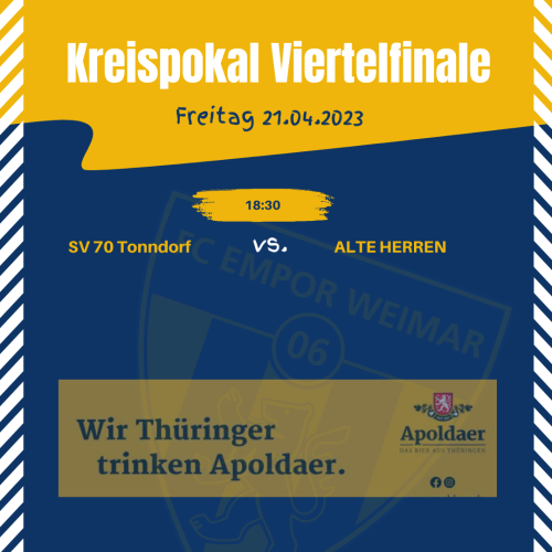 Kreispokal Viertelfinale Ü35