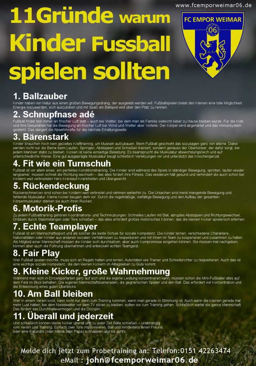 11 Gute Gründe warum du jetzt zu Empor kommen solltest...