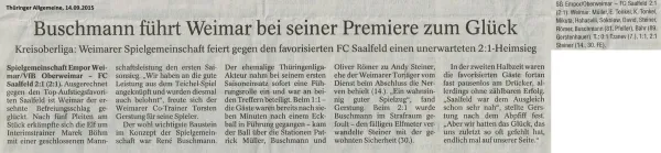 12.09.2015 SG Empor Weimar vs. FC Saalfeld