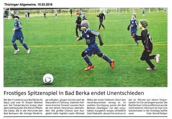 12.03.2016 FC Einheit Bad Berka vs. FC Empor Weimar 06