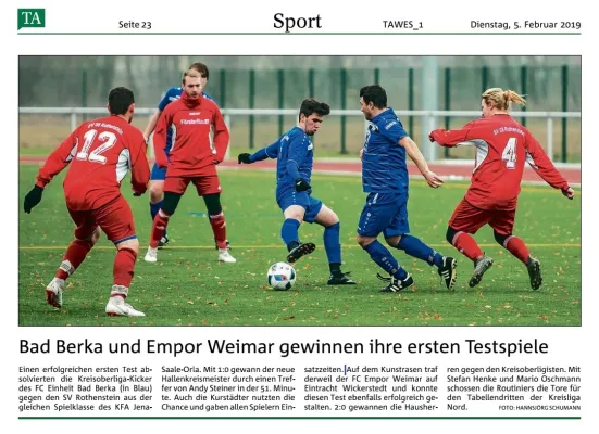 03.02.2019 FC Empor Weimar 06 vs. Eintr. Wickerstedt