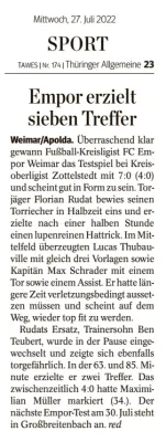 24.07.2022 Ilmtal Zottelstedt vs. FC Empor Weimar 06