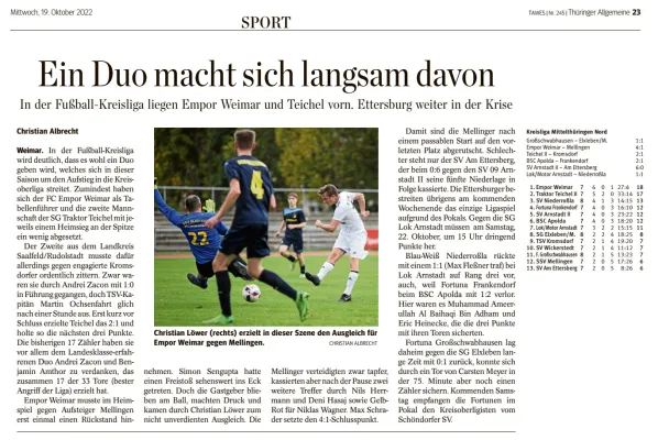 15.10.2022 FC Empor Weimar 06 vs. SSV BG Mellingen